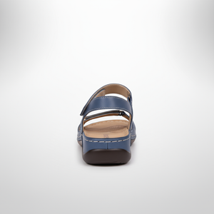 Blue sandal on a white background
