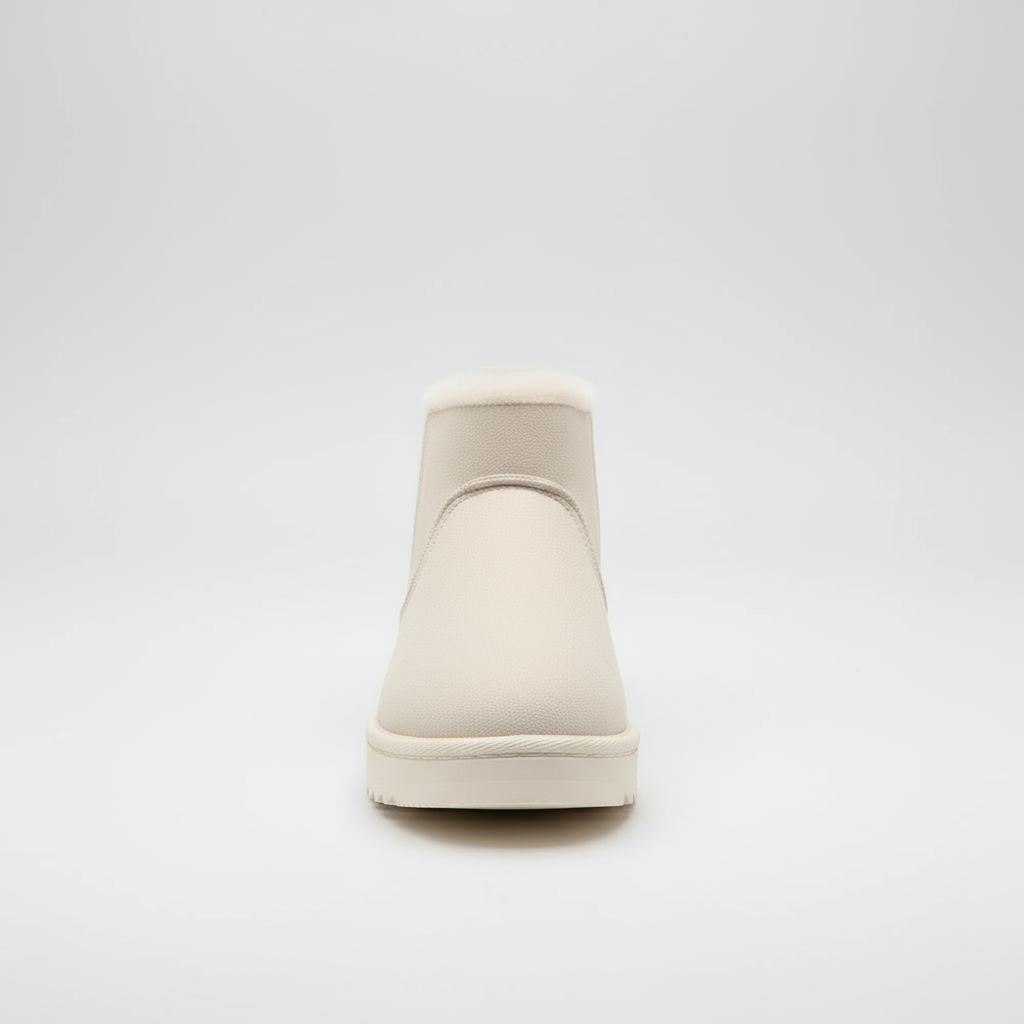 White sneaker on a light gray background