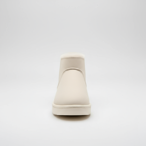 White sneaker on a light gray background