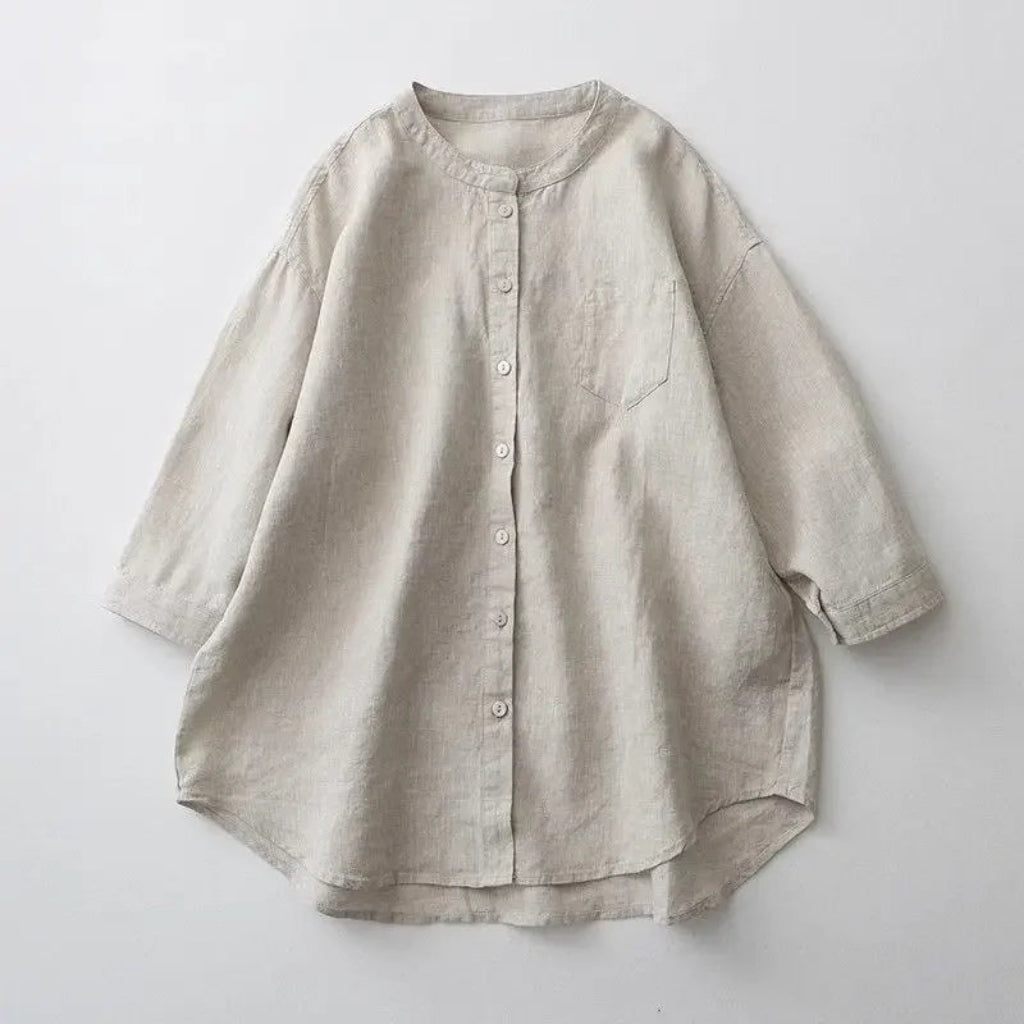 Light beige shirt on a white background