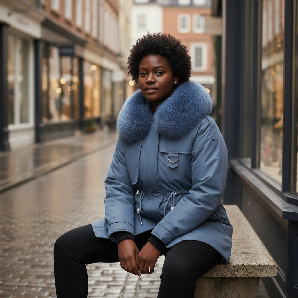 Weather Resistant Oversized Parka with Faux Fur Hood