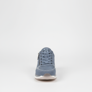 Blue sneaker on a white background