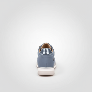 Blue sneaker on a white background